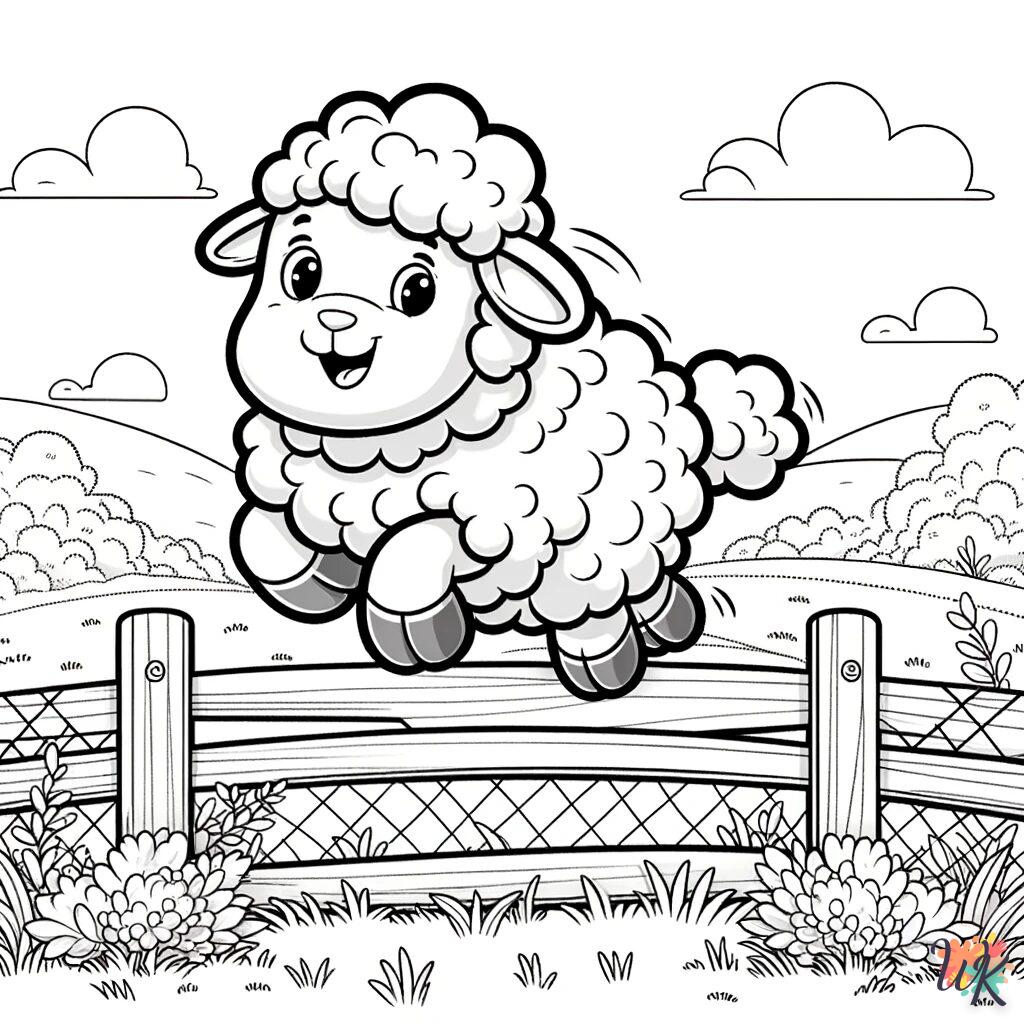 Pecora 14 Disegni da Colorare Pecora 12
